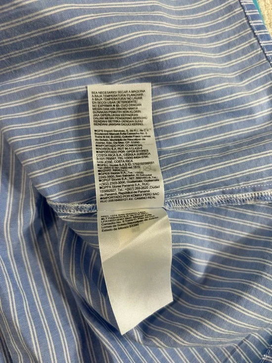 Old Navy Blue & White Striped Peplum Cami Top Size 2X - Picture 8 of 9